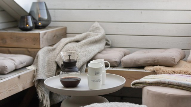 Her har du virkelig et hyggelig uterom hvor man kan trekke seg tilbake over byens tak.