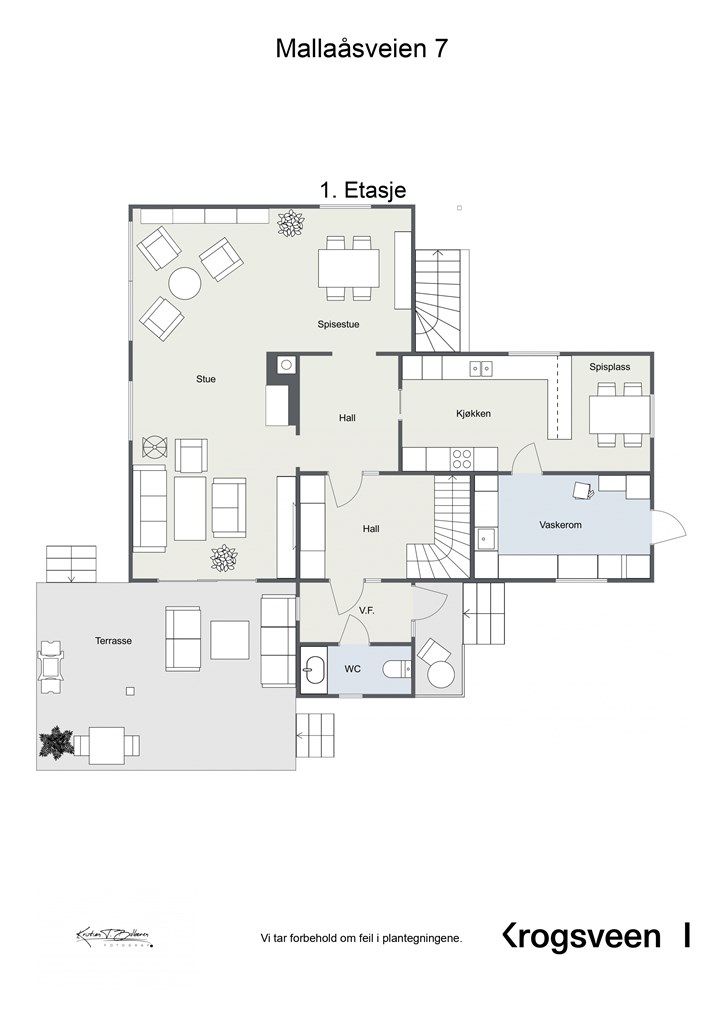 Planskisse 1. etasje.