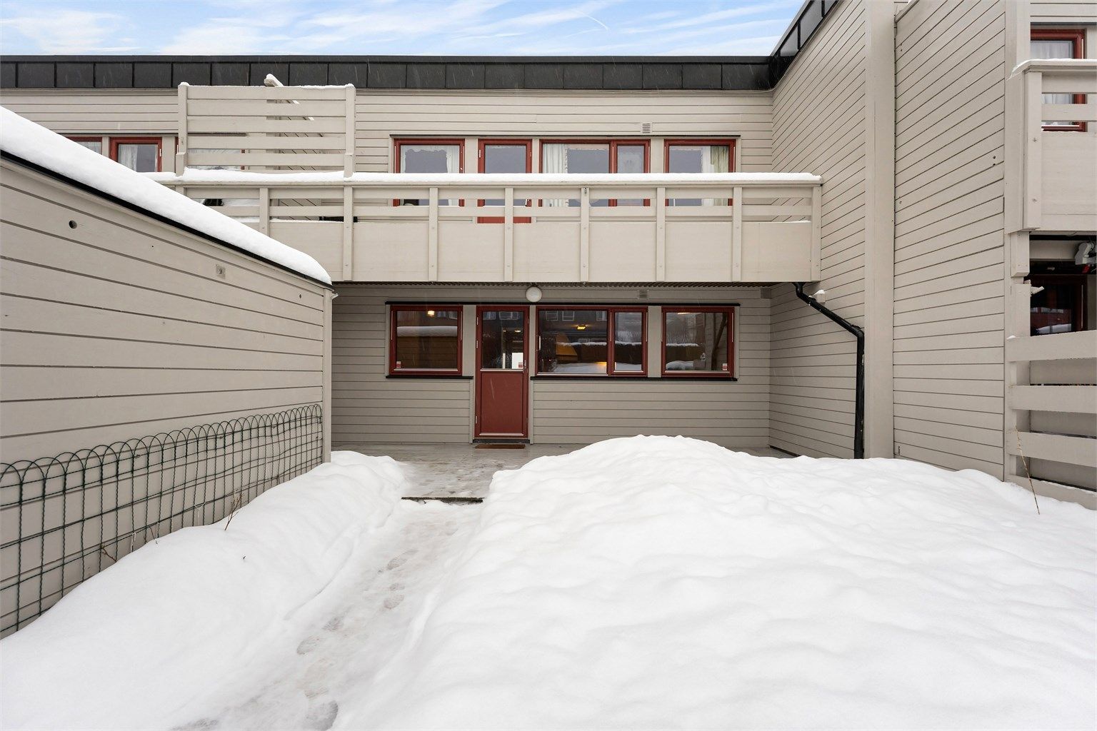 Terrassen er på 22 kvm