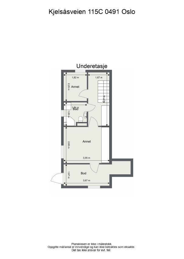 Planskisse underetasje