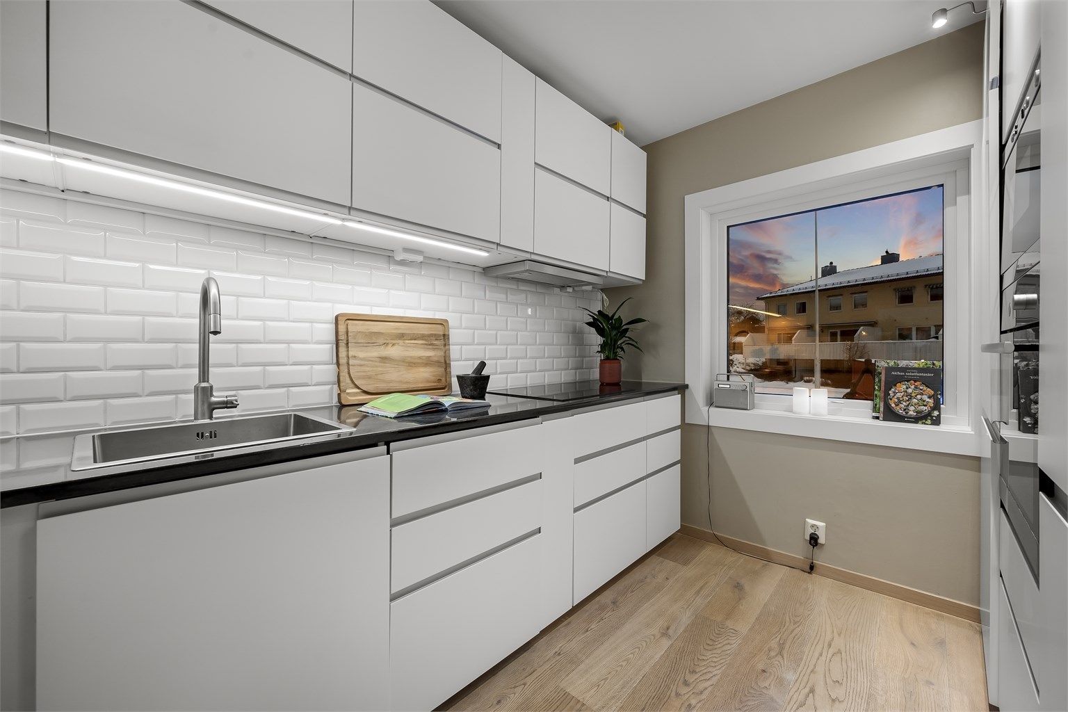 Hyggelig kveldsstemning.