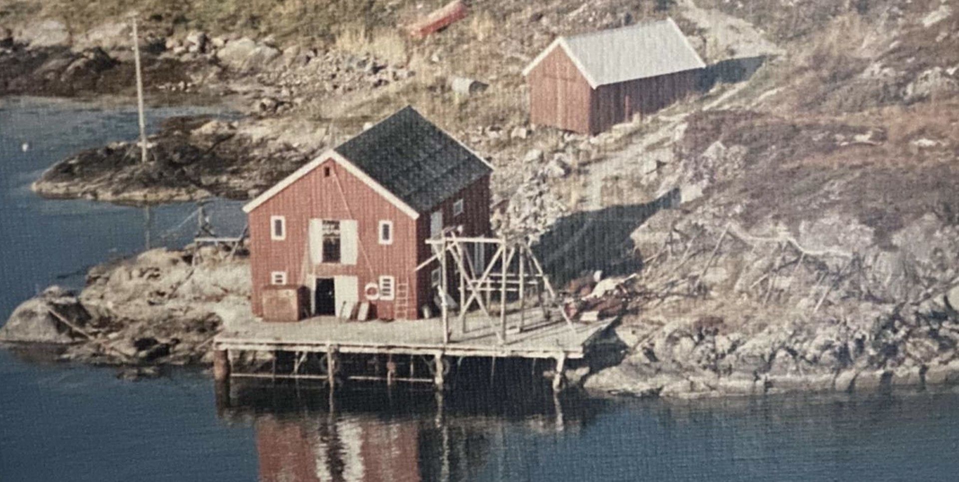 Bilde fra originalkaien. De gamle bildene viser nothenget som sto på den opprinnelige kaien