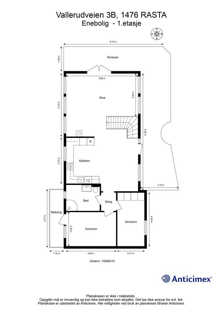 Plantegning - 1.etasje