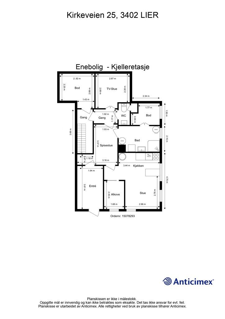 Plantegning - Kjeller