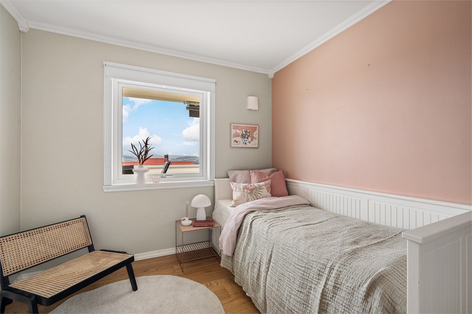 Også dette rommet har flott utsikt