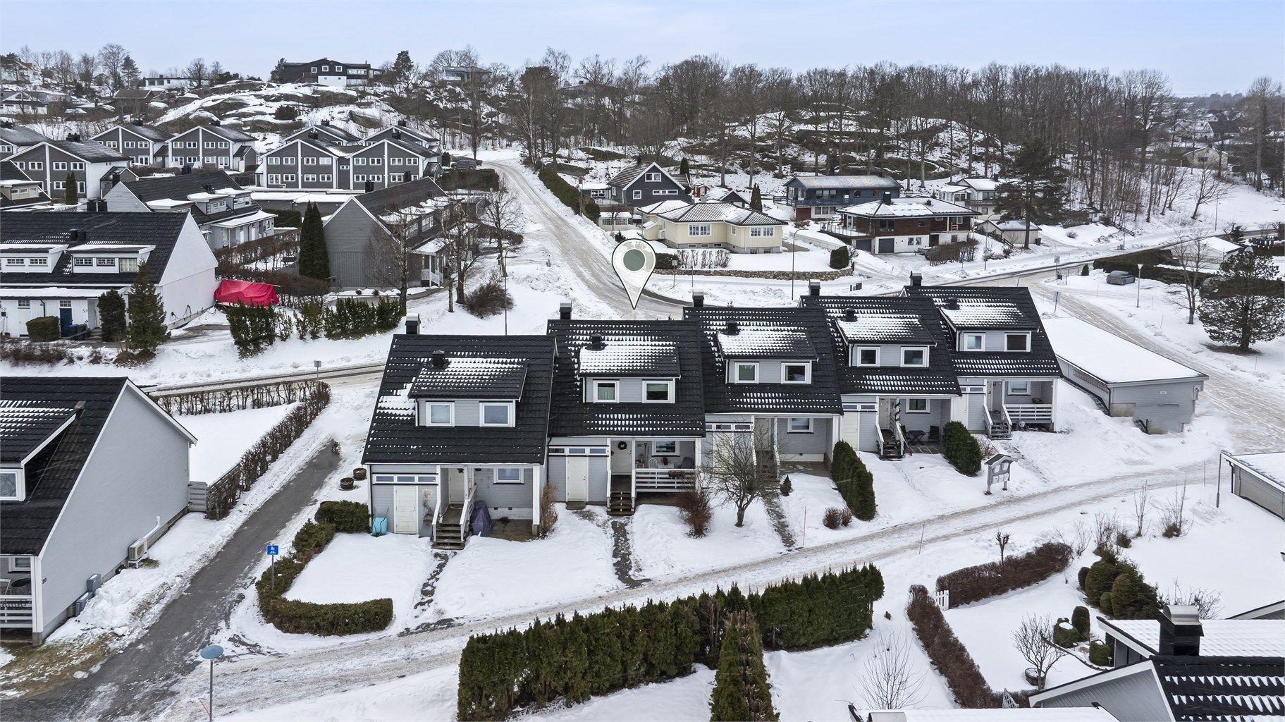 Eiendommen ligger fint til på attraktive og barnevennlige Frydenlund