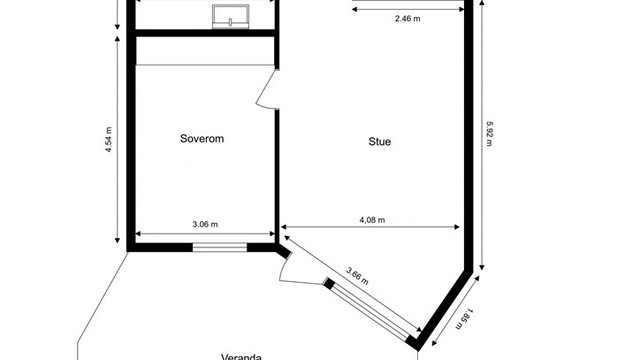 Leiligheten disponerer også bod i byggets første etasje.