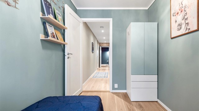 De 2 andre soverommene passer godt som gjesterom, barnerom eller kontor.