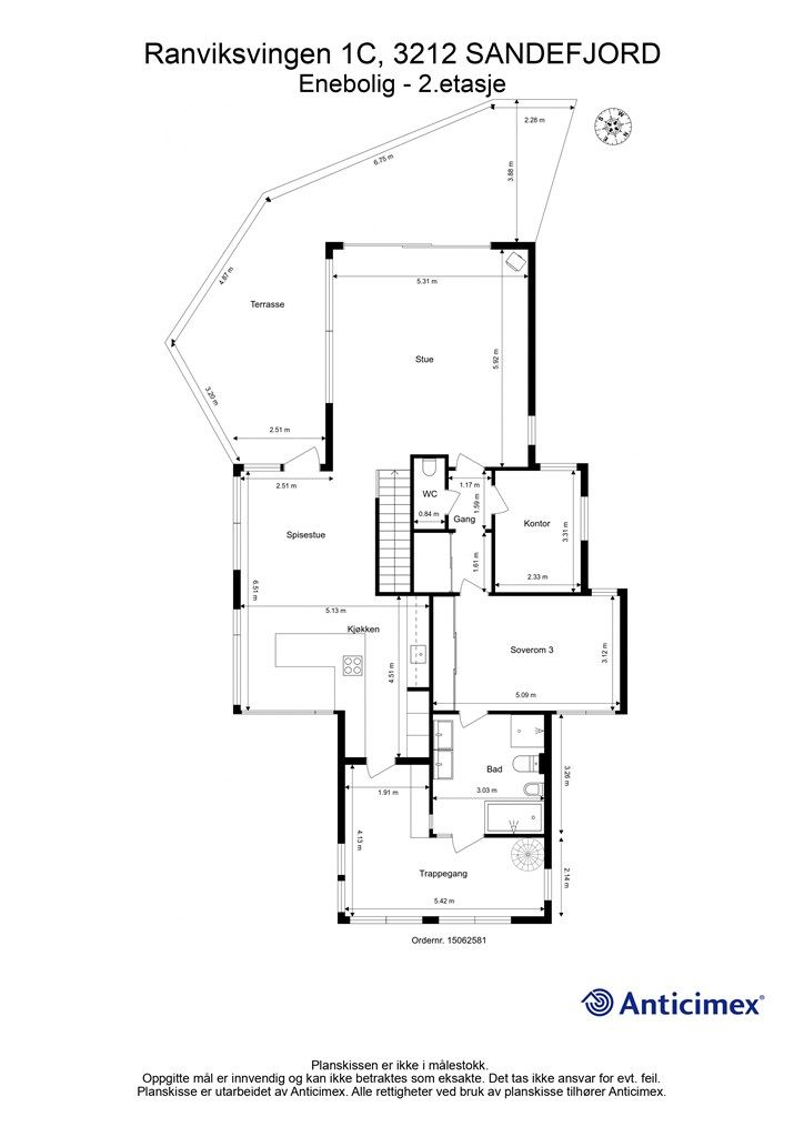 Plantegning 2.etasje.