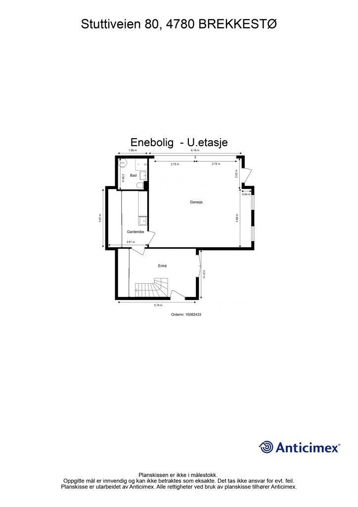 Plantegning - U.etasje