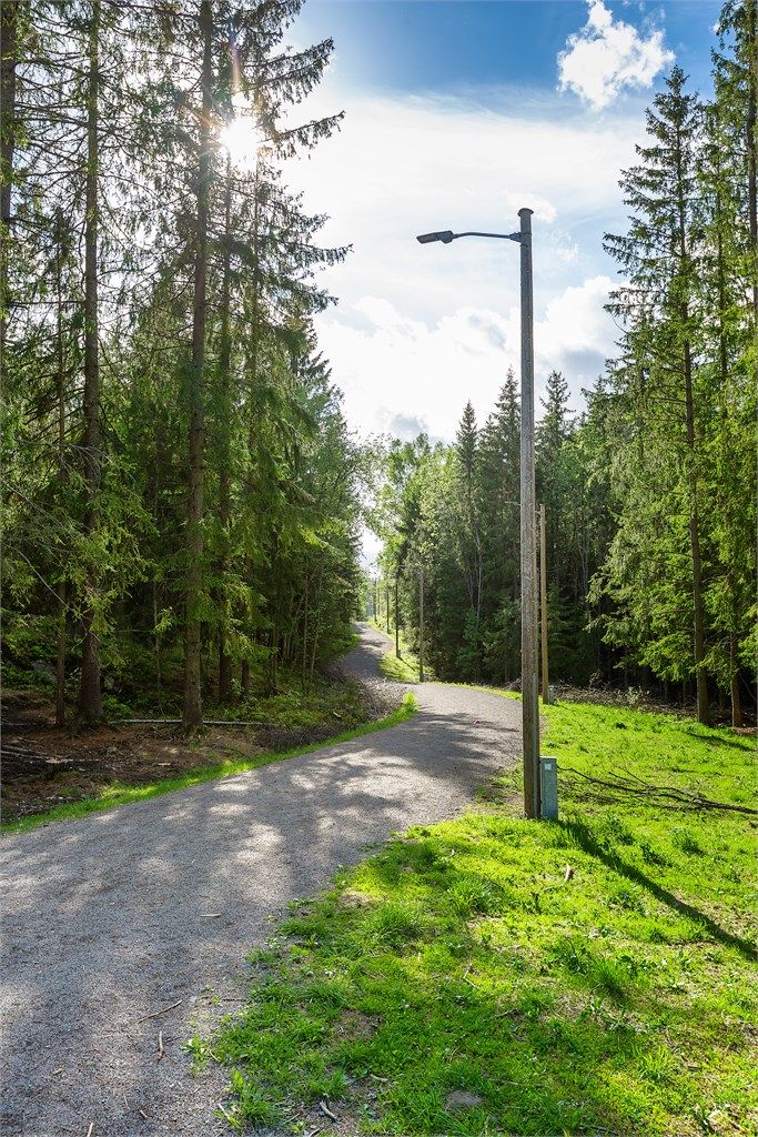 Bråteskogen byr på flotte turstier og lysløyper rett i nærheten.