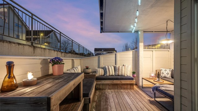 Terrasse er bygd ny i 2021.