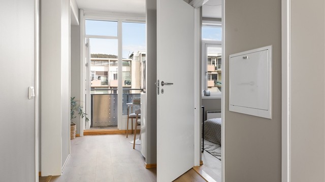 Leiligheten inneholder to soverom.