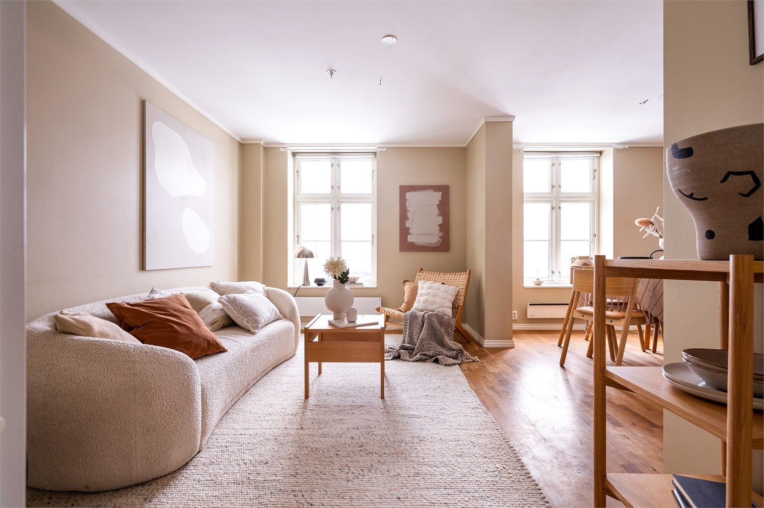 Bygget og leiligheten ble renovert i 2010