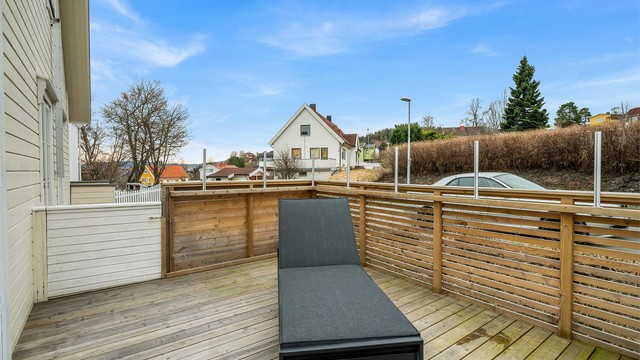 Her kan man nyte rolige omgivelser og gode solforhold fra morgen og videre utover dagen.