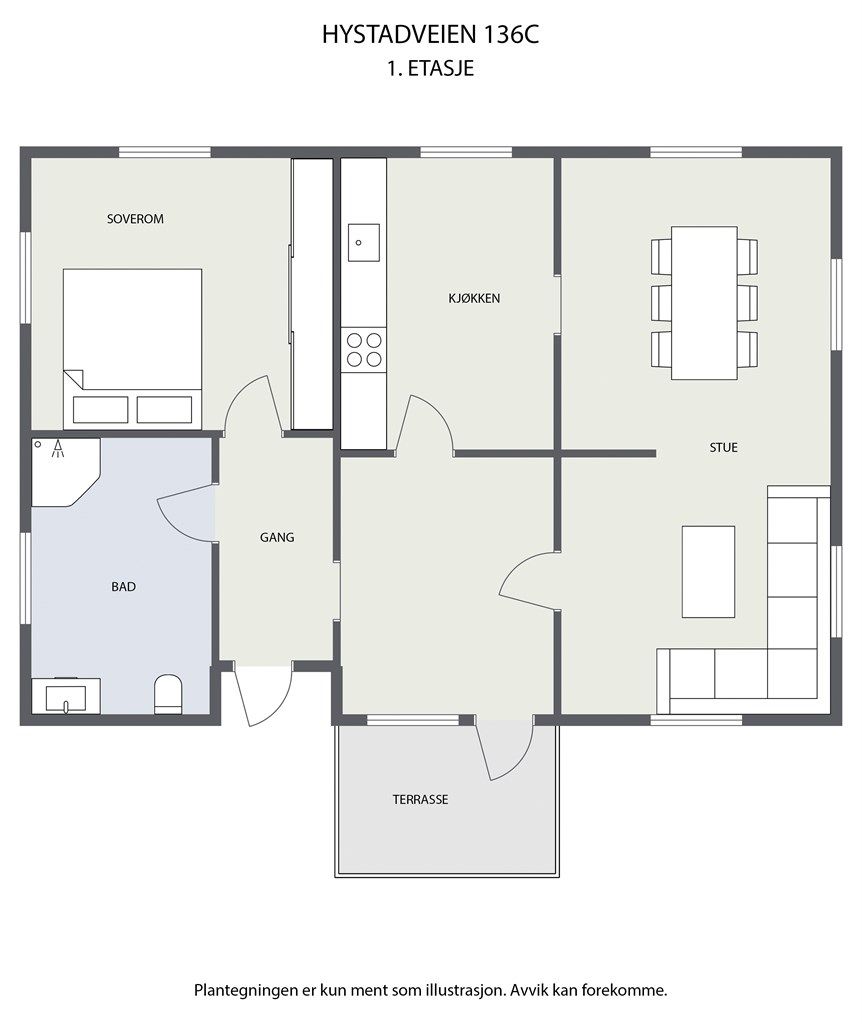 Plantegning 1. etasje