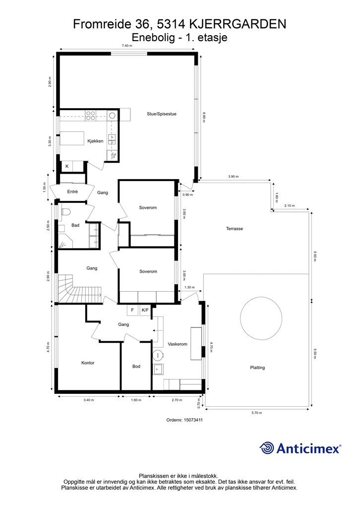 Plantegning - 1.etasje