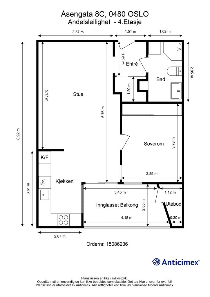 Plantegning - 4. etasje 