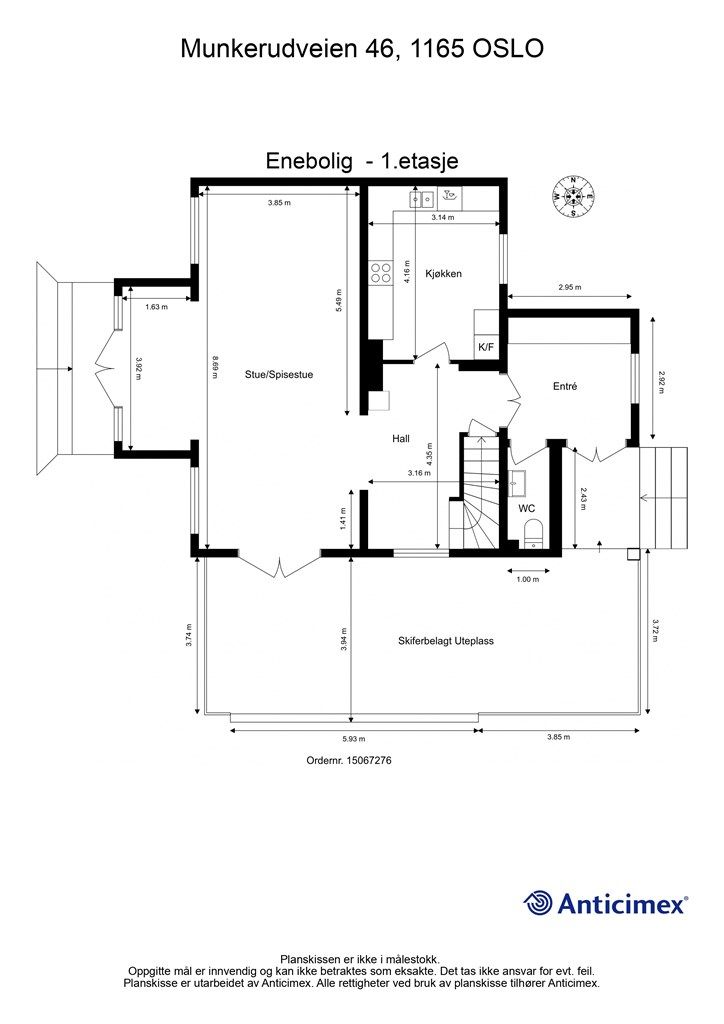 Plantegning - 1. etasje