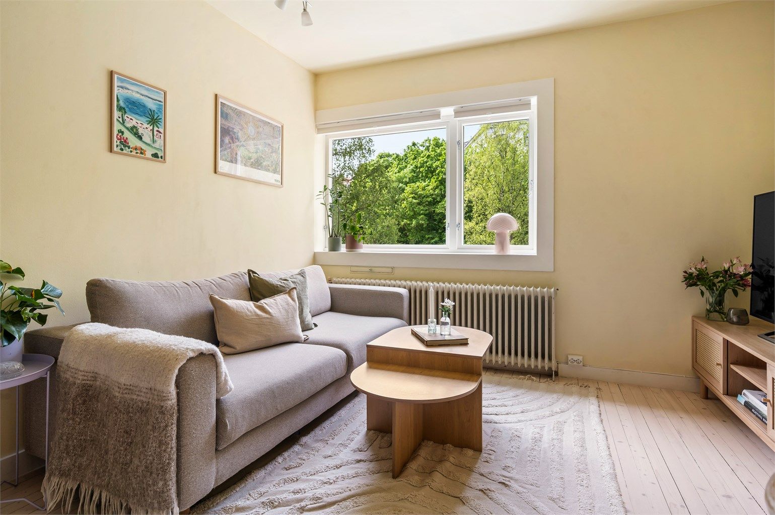 Lys og sjarmerende 3-roms rett ved parken!