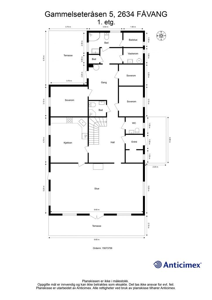 Plantegning - 1. etasje