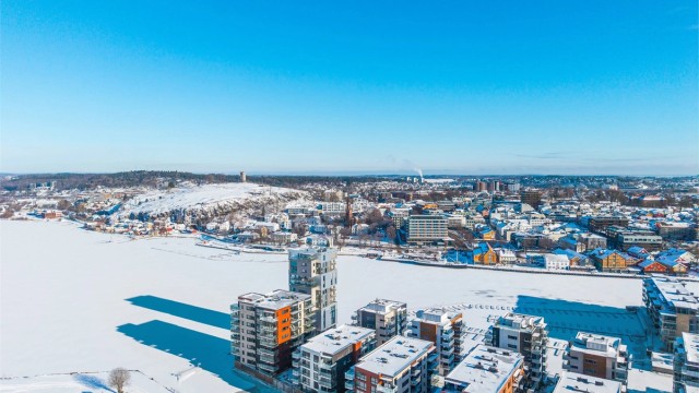 En super beliggenhet i Signaturen ved bystranden og den nye parken på Kaldnes.