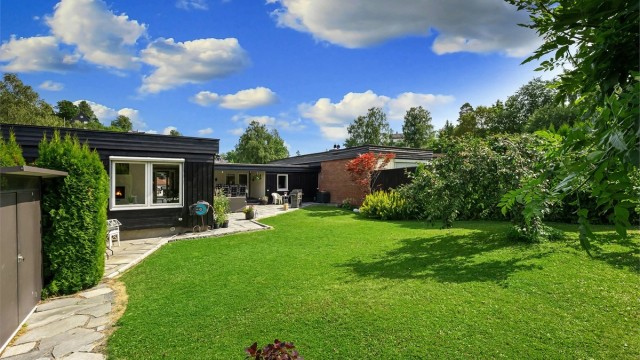 Meget gode solforhold i bakhagen.