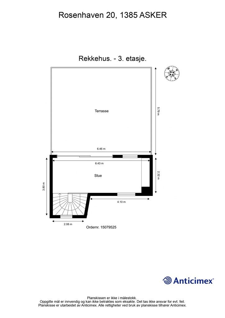 Plantegning - 3. etasje