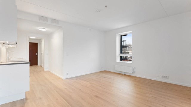 Leiligheten har ikke vært bebodd, og er helt ny