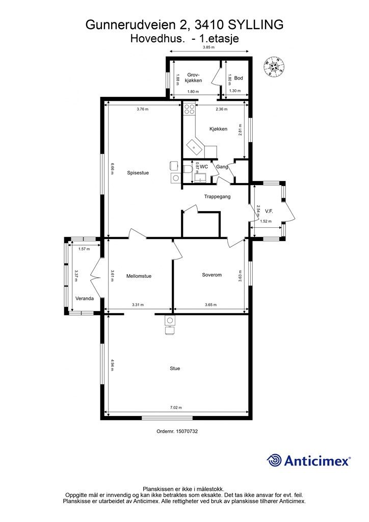 Plantegning - 1. etasje