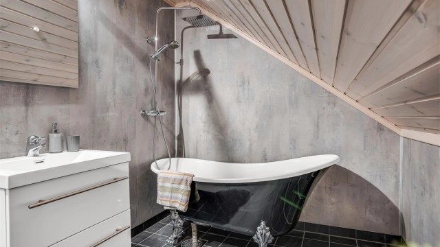 Badet i andre etasje.