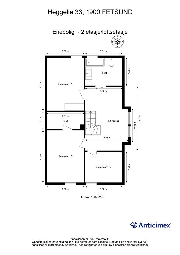 Plantegning 2. etasje
