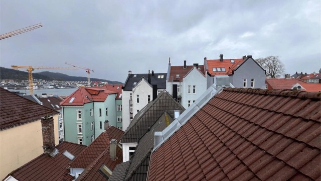 Utsikt fra loftsvindu