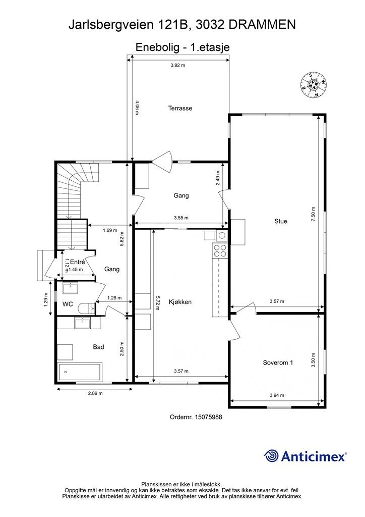 Plantegning - 1. etasje