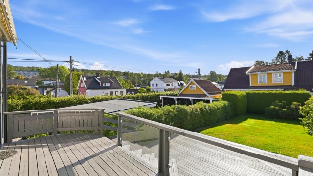 Her bor du i et etablert boligområde, med nærhet til servicetilbud og rekreasjon.
Foto: Digit Media