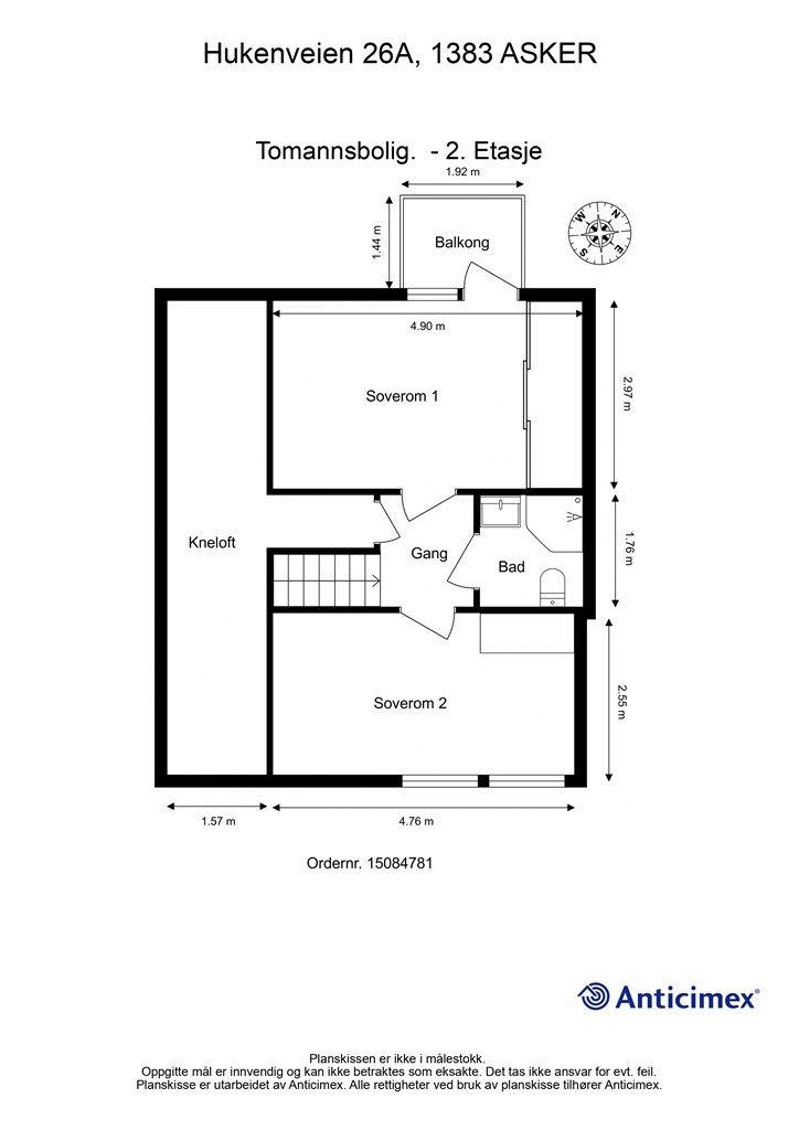 Plantegning- 2. Etasje