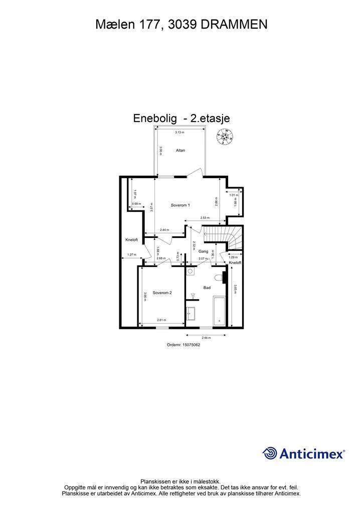 Plantegning  2.etasje