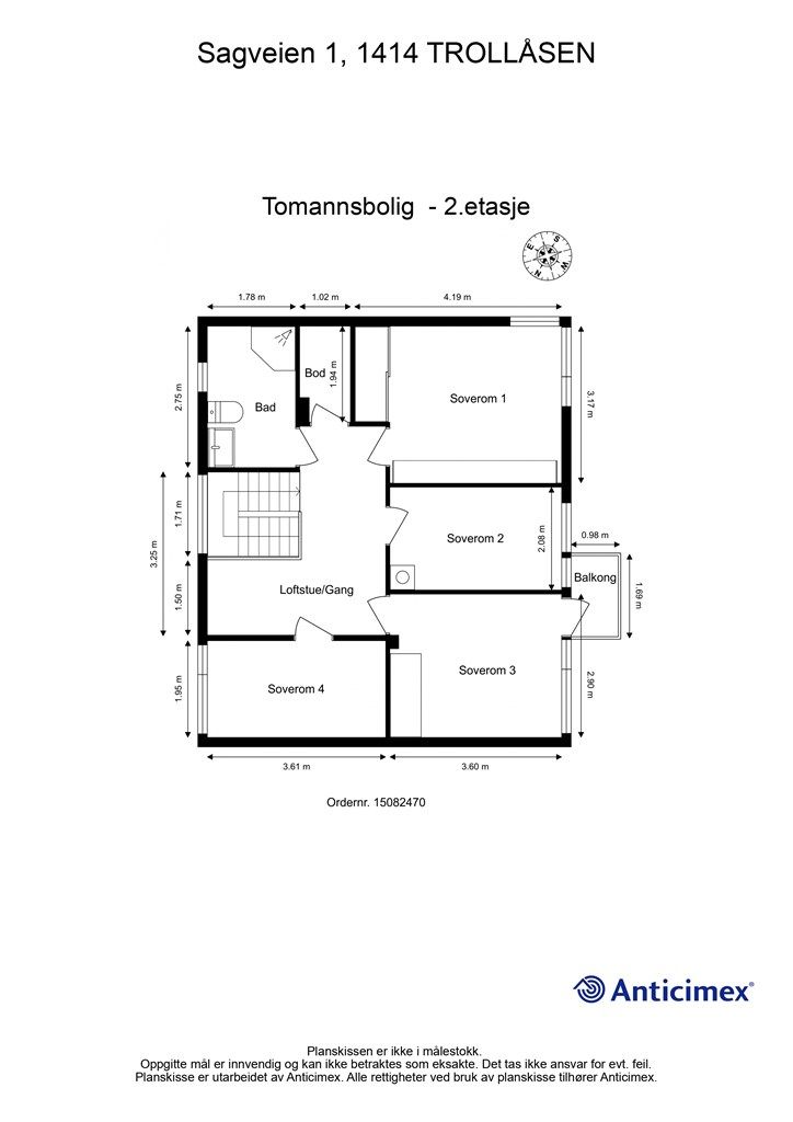 Plantegning - 2.etasje