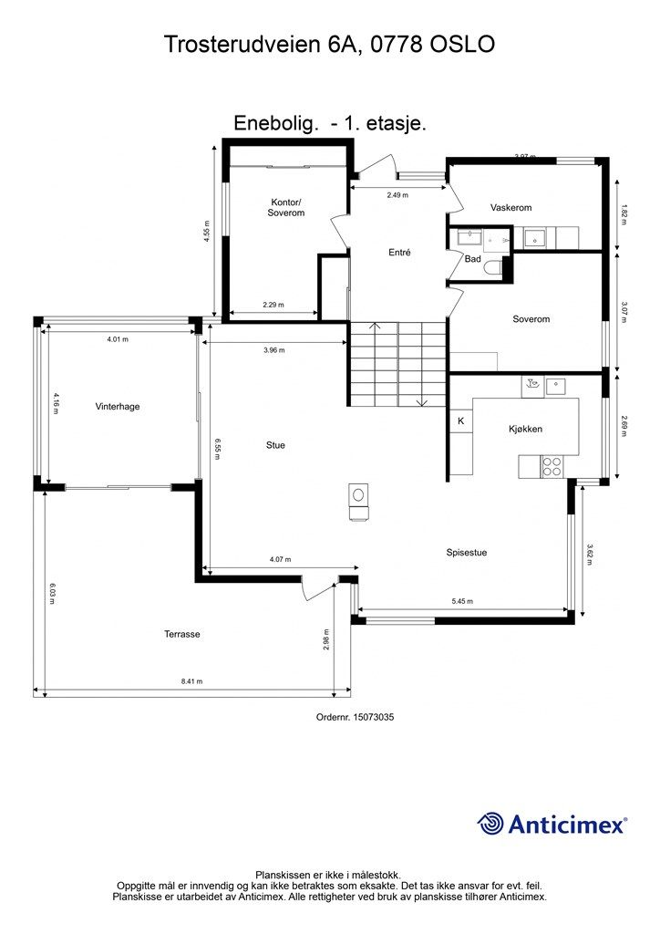 Plantegning - 1. etasje