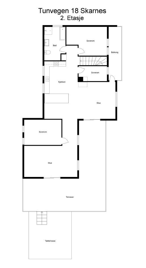 Plantegning 2. etasje.