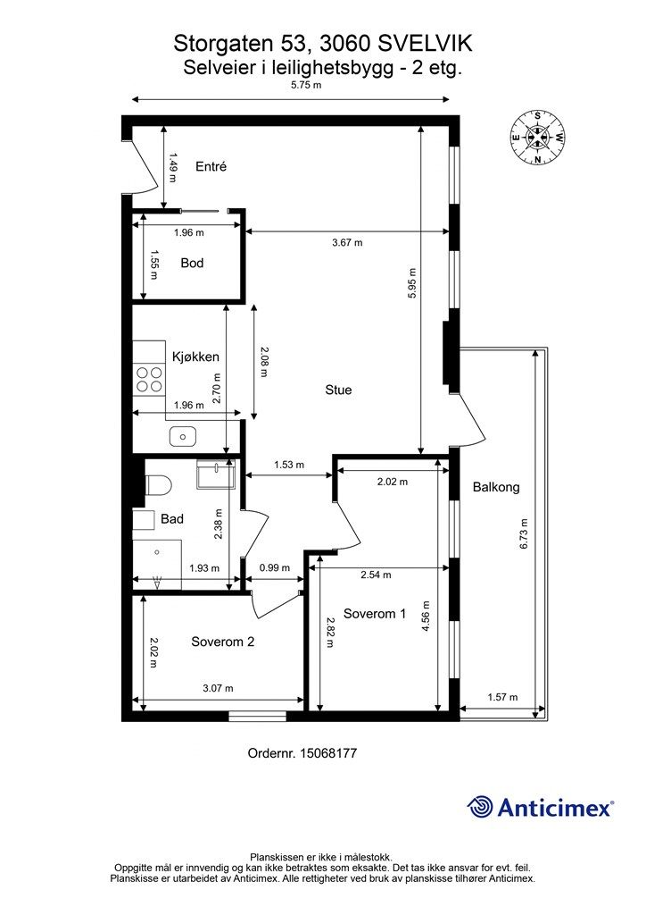 Plantegning - 2. etasje
