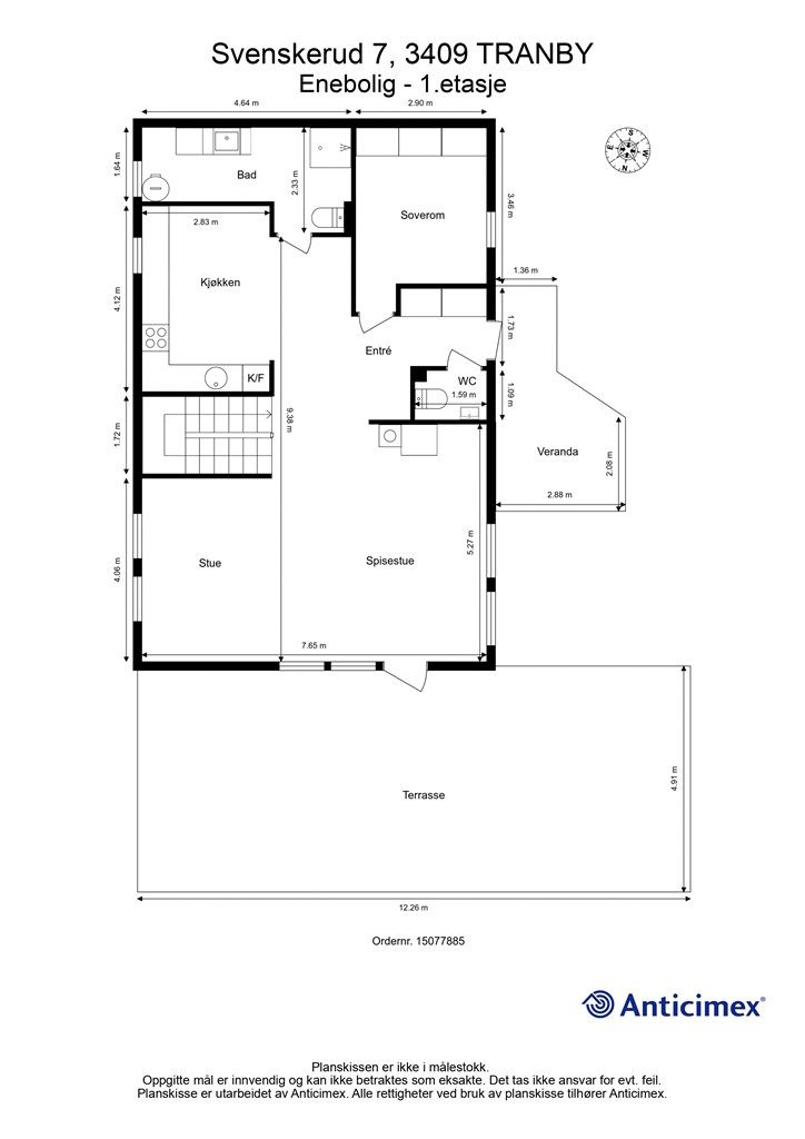 Plantegning - 1. etasje