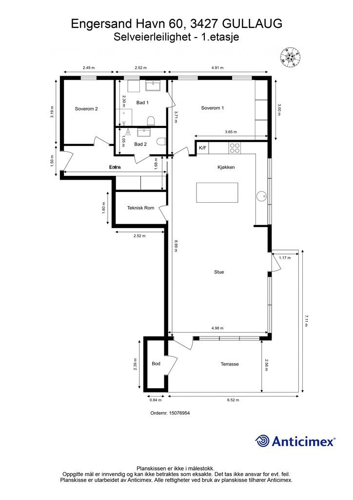 Plantegning - 1. etasje