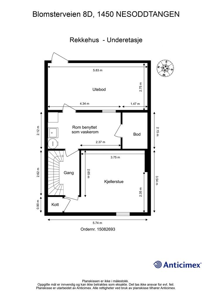 Plantegning - U. etasje