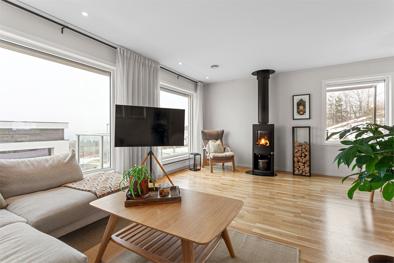 Oppvarming via vedovn