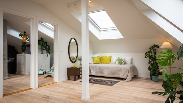 Soverommet i loftstuen er perfekt for familier med barn som er eller snart blir ungdom