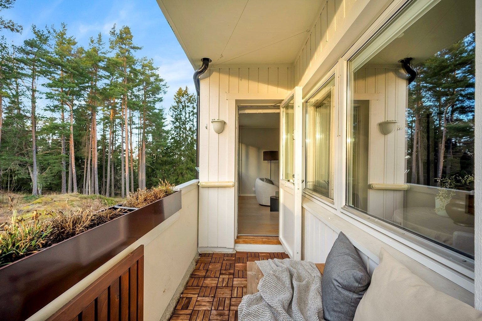 Meget innbydende 3-roms med balkong, i populært borettslag rett ved marka!