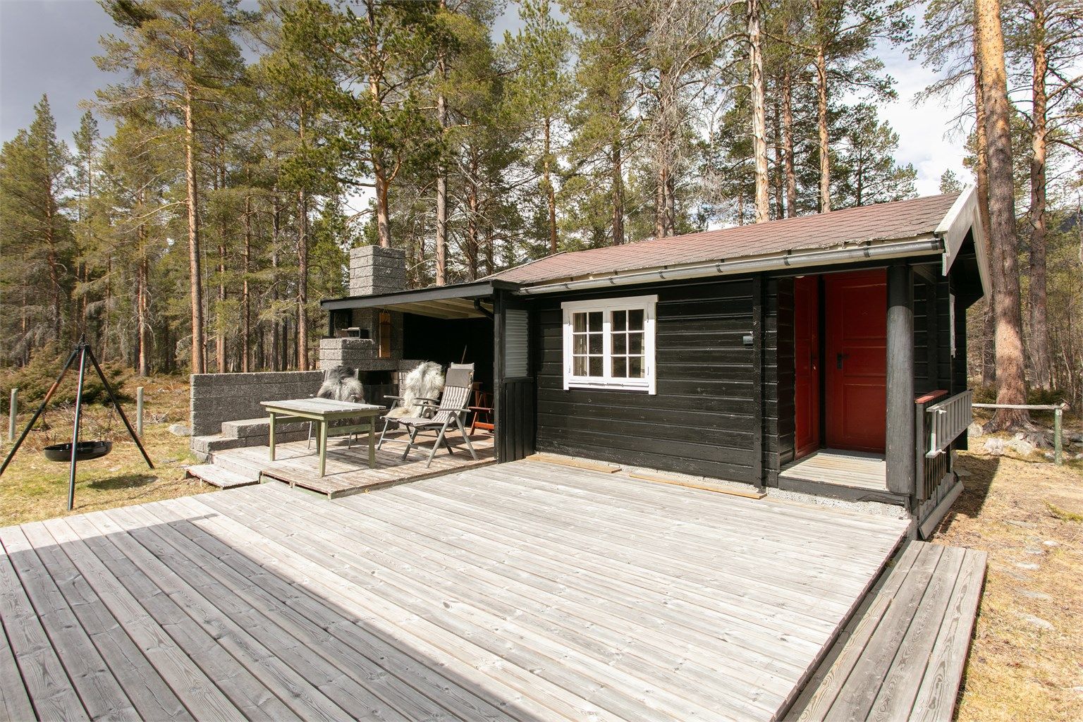 Annekset fra 1982 inneholder soverom og toalettrom.