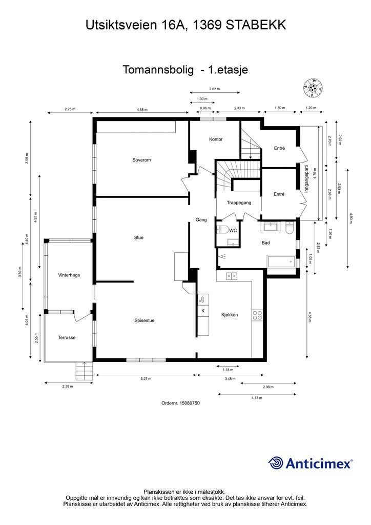 Plantegning 1. etasje