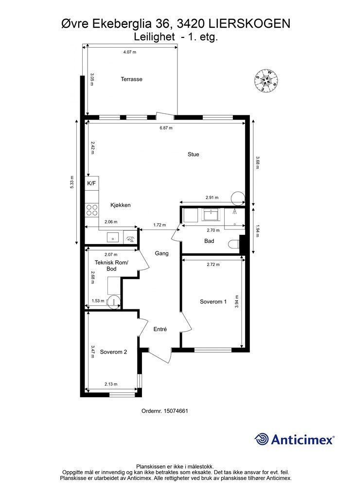 Plantegning - 1. etasje